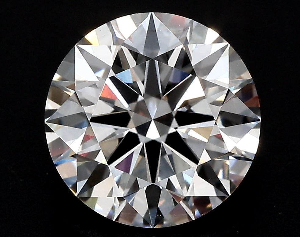 5.05 Carat Round Lab Diamond with  Cut Diamond in 14KT  view 1
