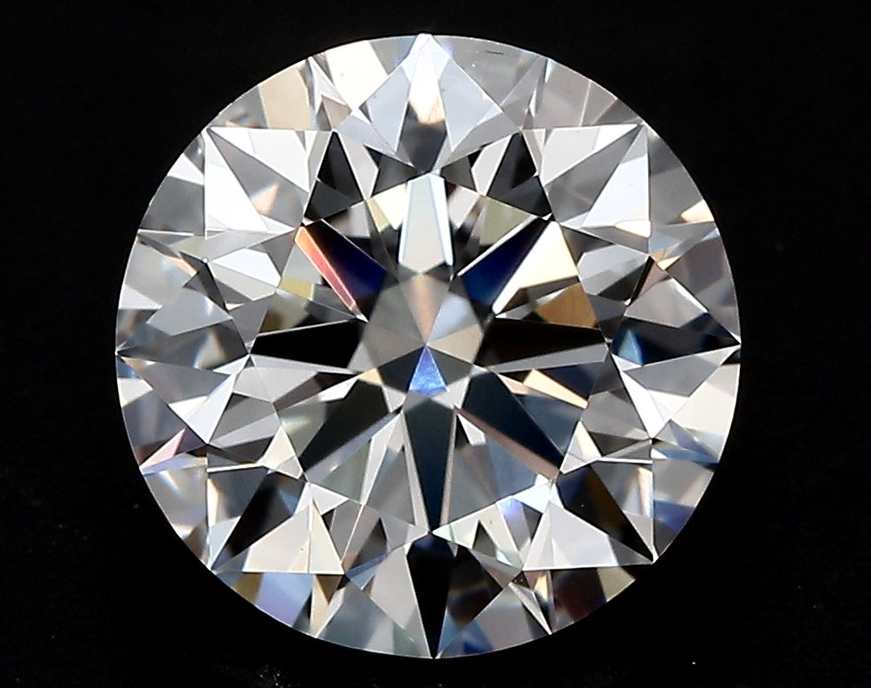 2.21 Carat Round Lab Diamond with  Cut Diamond in 14KT  view 1
