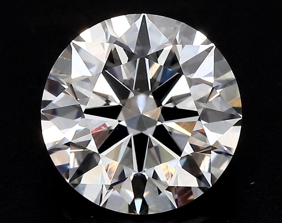 2.5 Carat Round Lab Diamond with  Cut Diamond in 14KT  view 1
