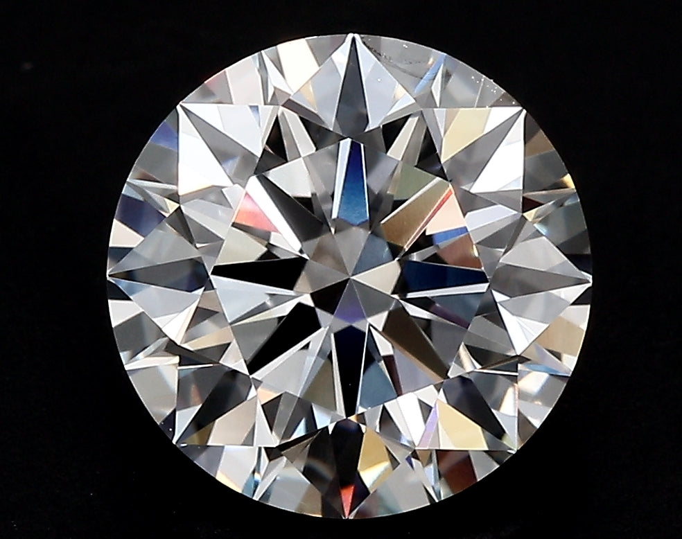 4.01 Carat Round Lab Diamond with  Cut Diamond in 14KT  view 1
