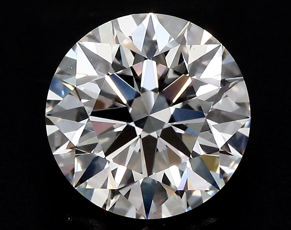 3.06 Carat Round Lab Diamond with  Cut Diamond in 14KT  view 1
