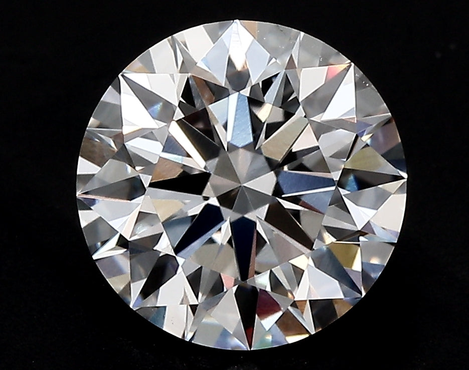 3.06 Carat Round Lab Diamond with  Cut Diamond in 14KT  view 1
