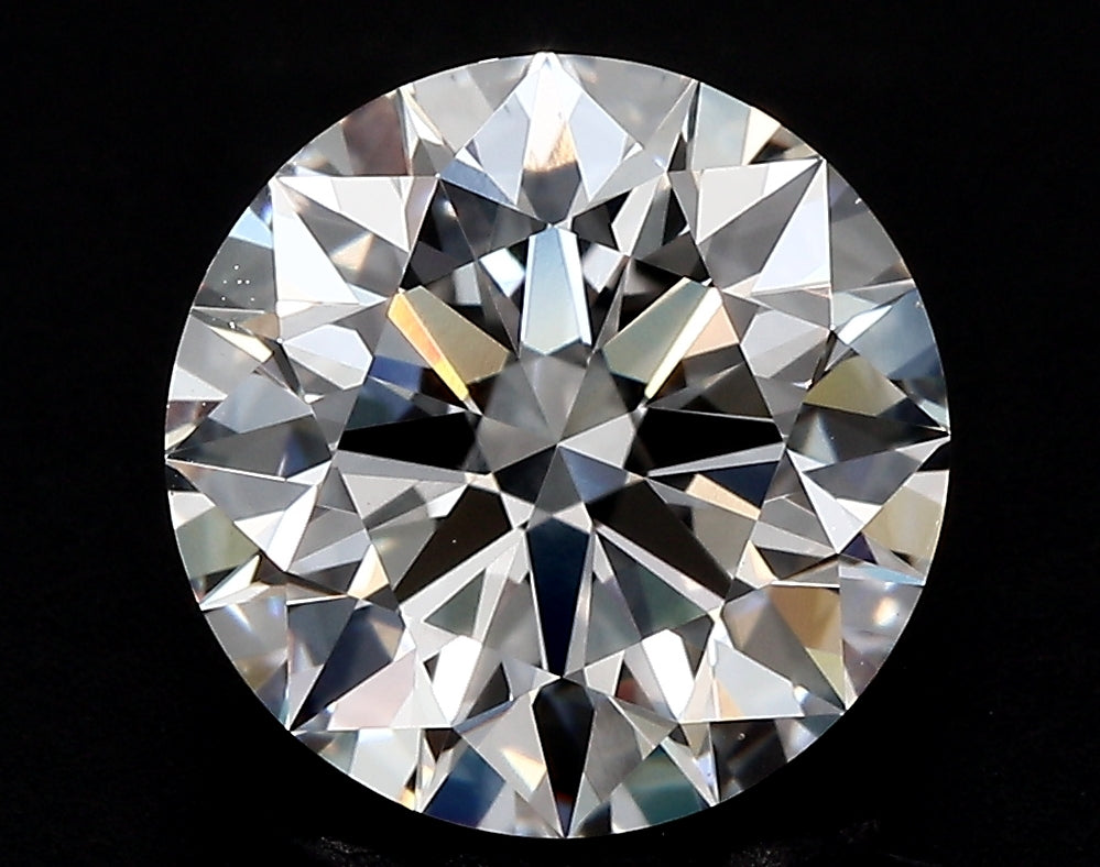 4.61 Carat Round Lab Diamond with  Cut Diamond in 14KT  view 1
