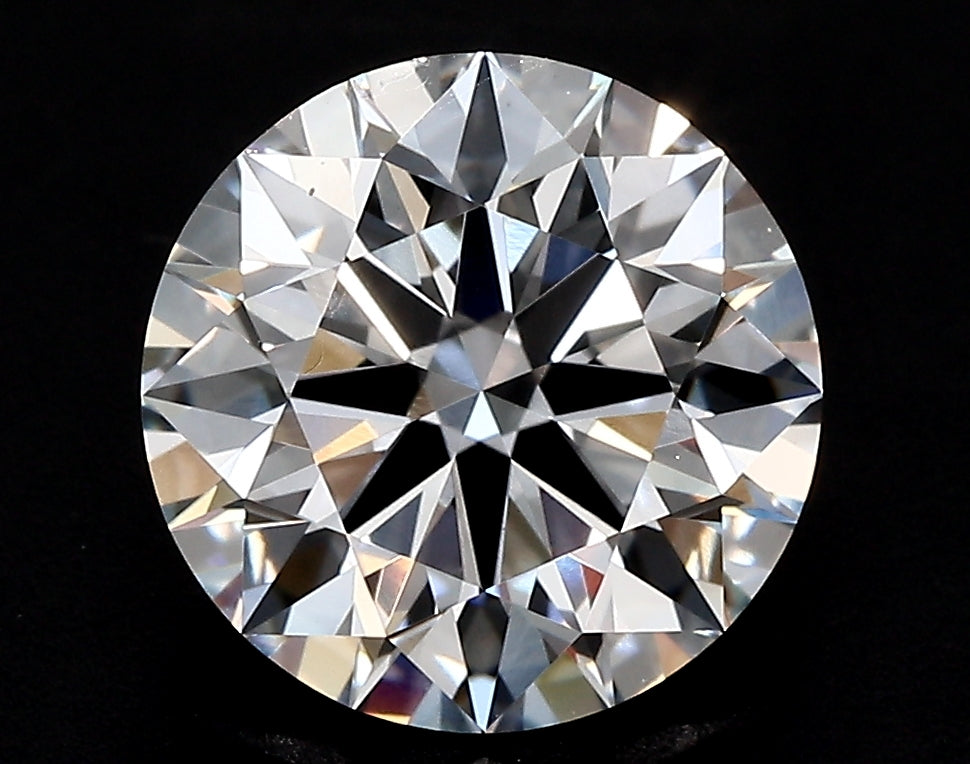 3.31 Carat Round Lab Diamond with  Cut Diamond in 14KT  view 1

