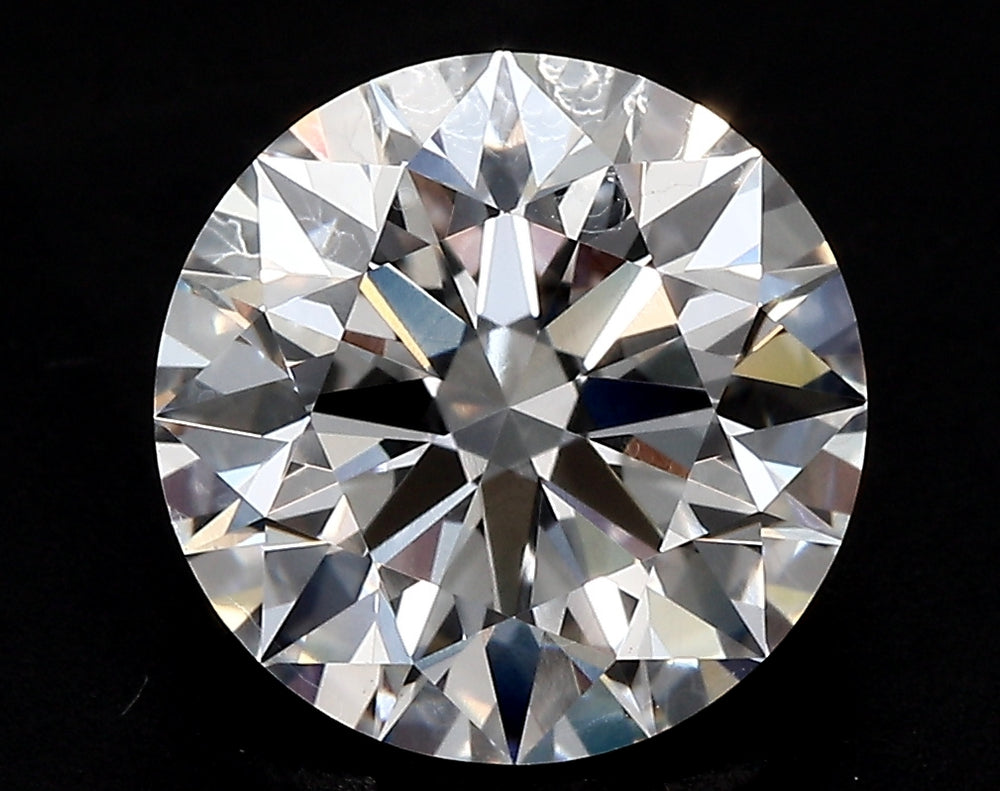 3.02 Carat Round Lab Diamond with  Cut Diamond in 14KT  view 1
