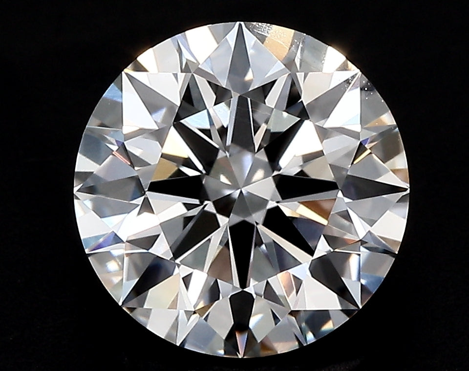3.25 Carat Round Lab Diamond with  Cut Diamond in 14KT  view 1
