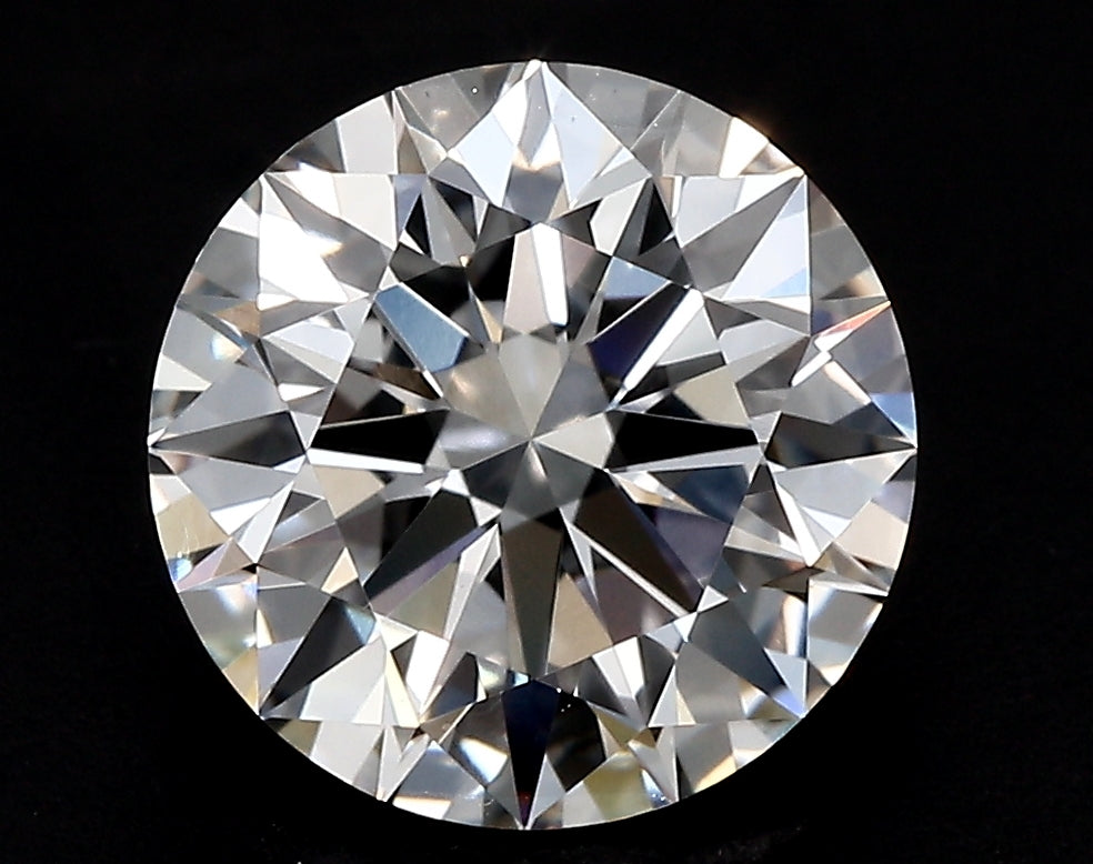 4.71 Carat Round Lab Diamond with  Cut Diamond in 14KT  view 1
