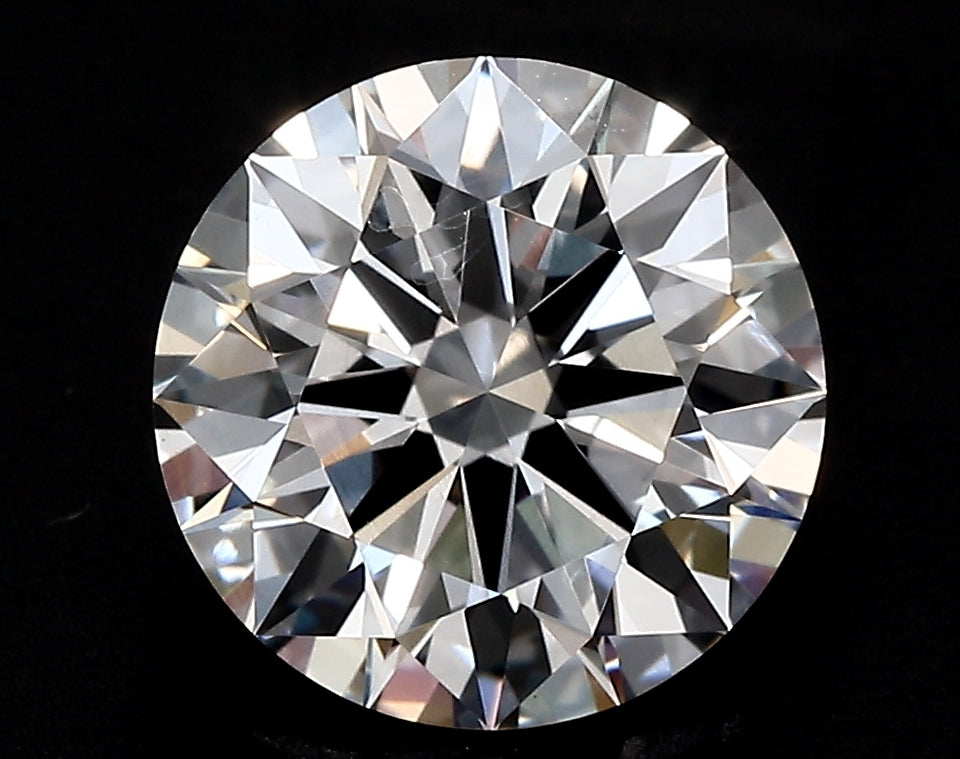 5.03 Carat Round Lab Diamond with  Cut Diamond in 14KT  view 1
