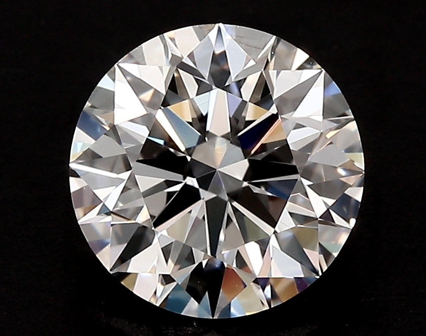 4.0 Carat Round Lab Diamond with  Cut Diamond in 14KT  view 1
