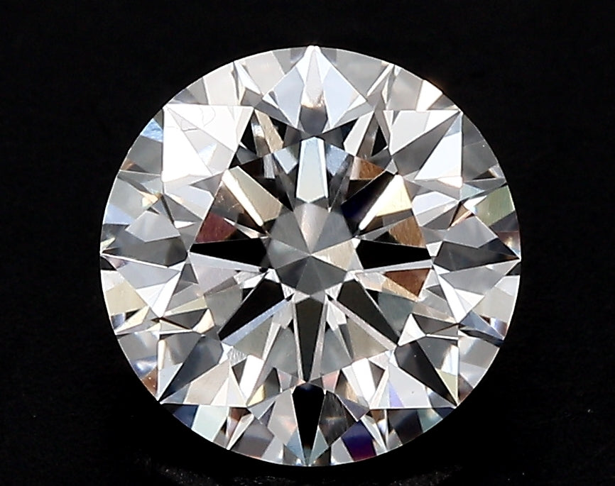 3.6 Carat Round Lab Diamond with  Cut Diamond in 14KT  view 1
