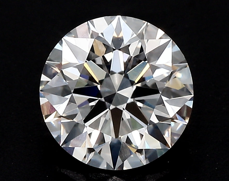 2.6 Carat Round Lab Diamond with  Cut Diamond in 14KT  view 1
