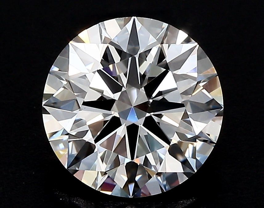 2.27 Carat Round Lab Diamond with  Cut Diamond in 14KT  view 1
