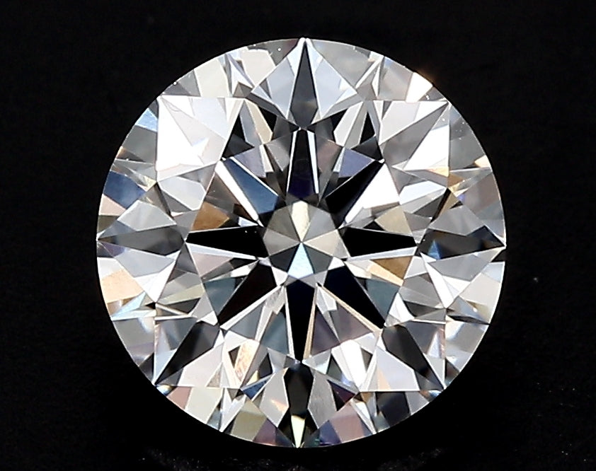 3.03 Carat Round Lab Diamond with  Cut Diamond in 14KT  view 1
