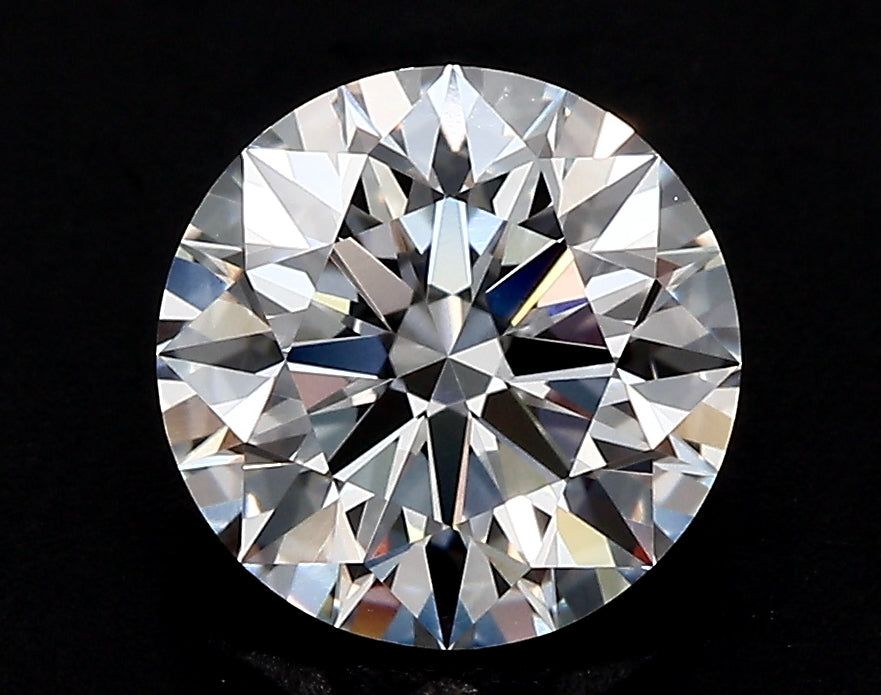 2.57 Carat Round Lab Diamond with  Cut Diamond in 14KT  view 1
