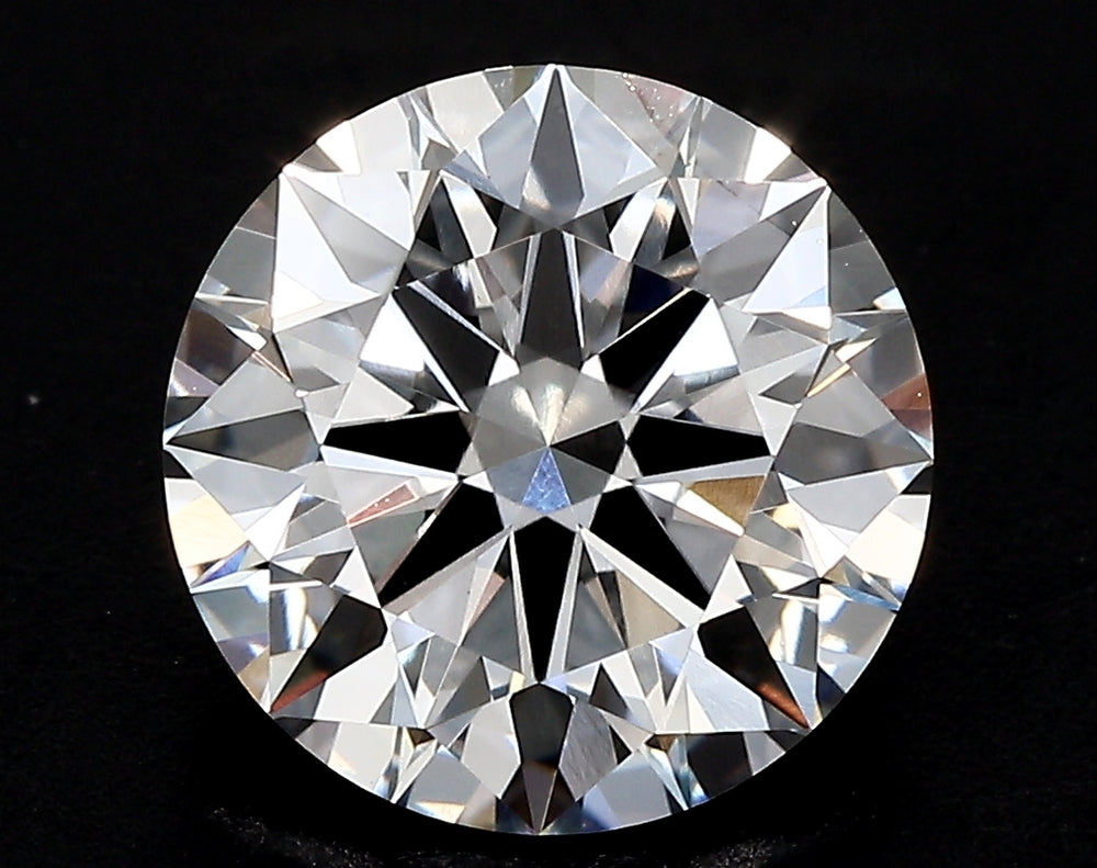 4.08 Carat Round Lab Diamond with  Cut Diamond in 14KT  view 1
