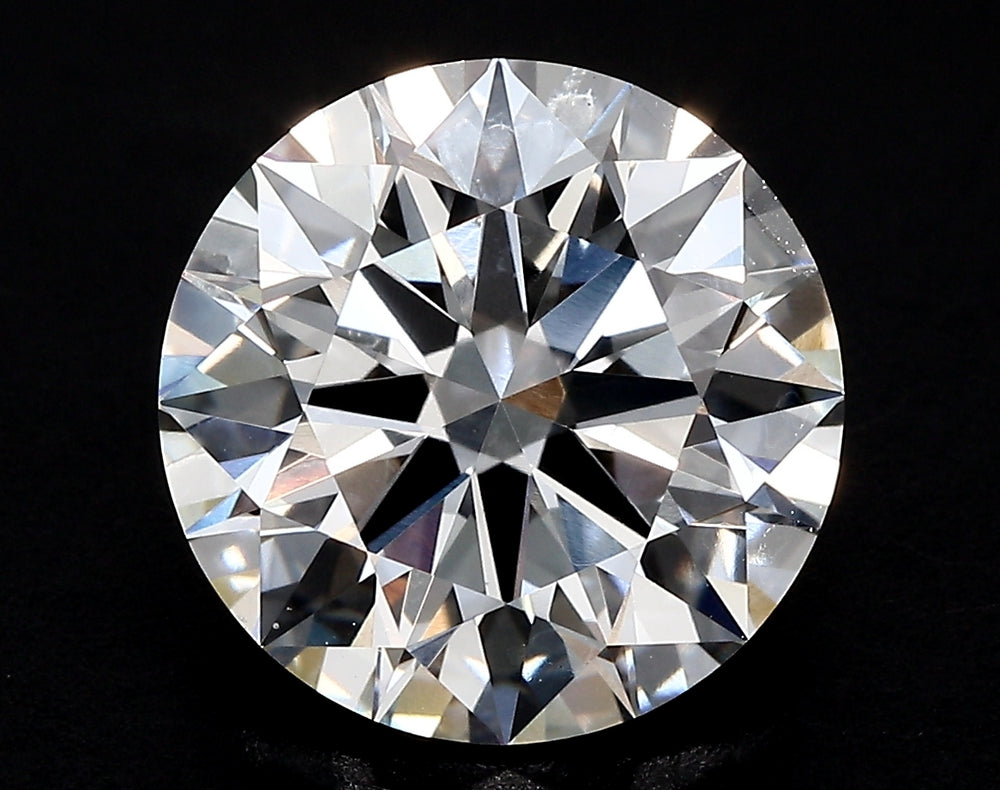 2.5 Carat Round Lab Diamond with  Cut Diamond in 14KT  view 1
