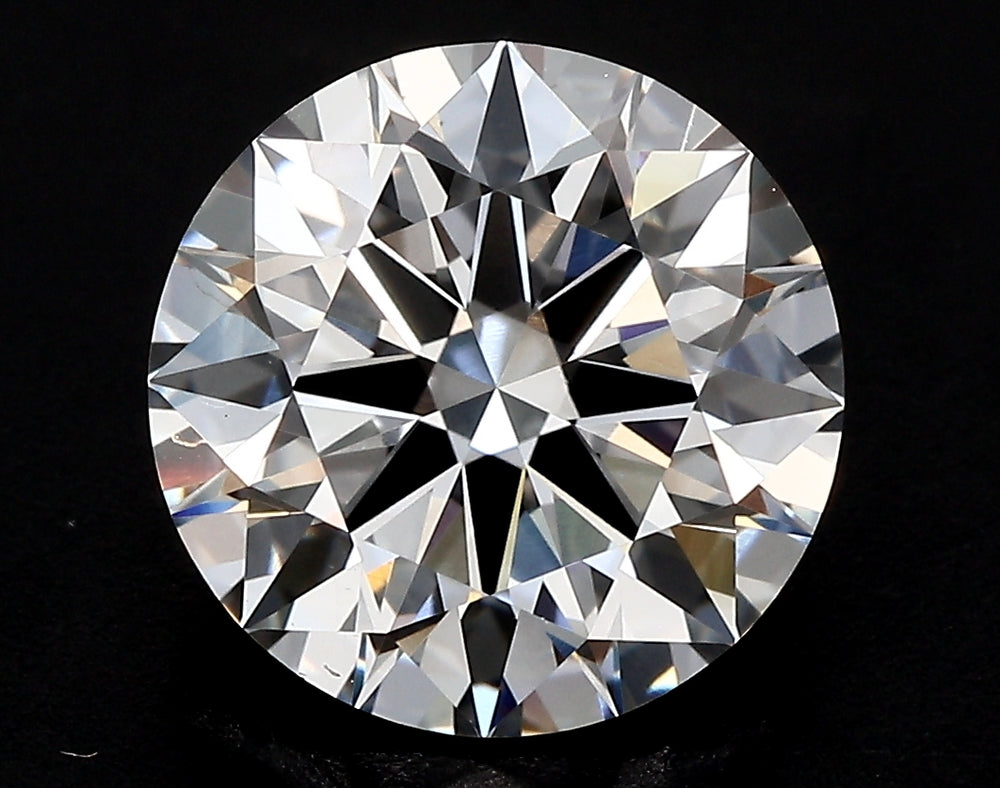 5.01 Carat Round Lab Diamond with  Cut Diamond in 14KT  view 1
