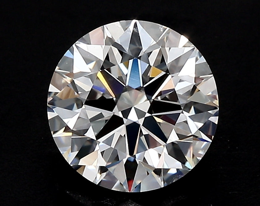 3.07 Carat Round Lab Diamond with  Cut Diamond in 14KT  view 1
