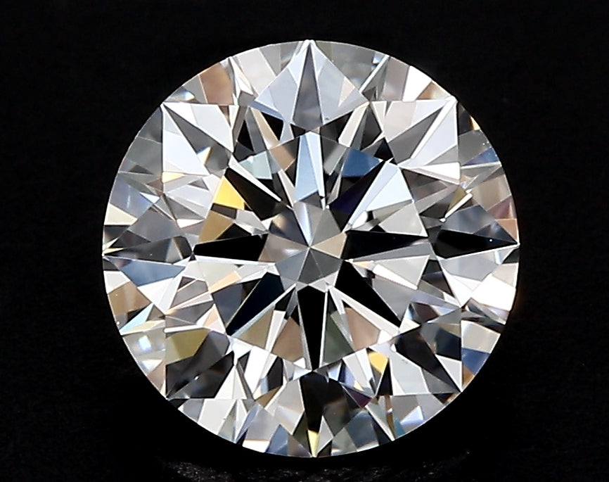 3.95 Carat Round Lab Diamond with  Cut Diamond in 14KT  view 1
