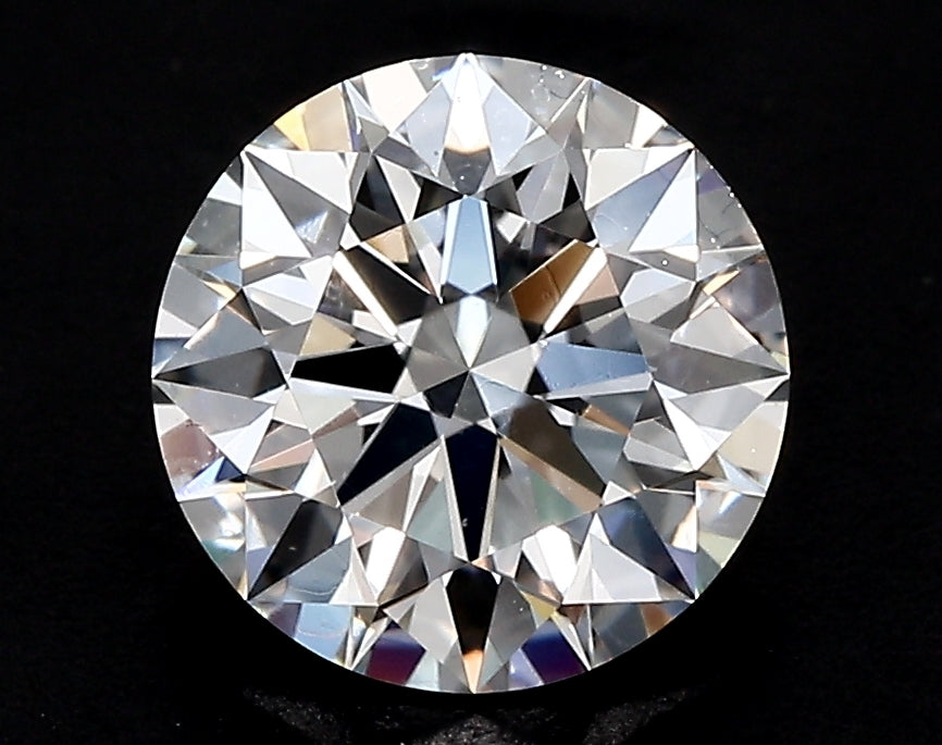 3.01 Carat Round Lab Diamond with  Cut Diamond in 14KT  view 1
