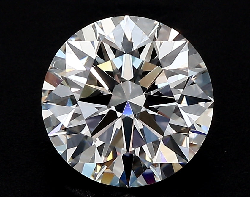 5.21 Carat Round Lab Diamond with  Cut Diamond in 14KT  view 1
