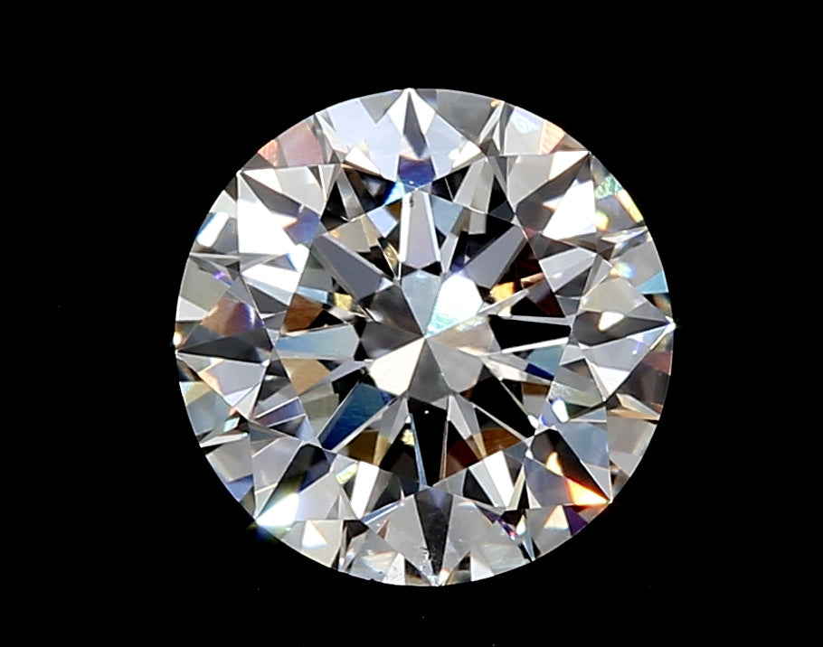 2.17 Carat Round Lab Diamond with  Cut Diamond in 14KT  view 1
