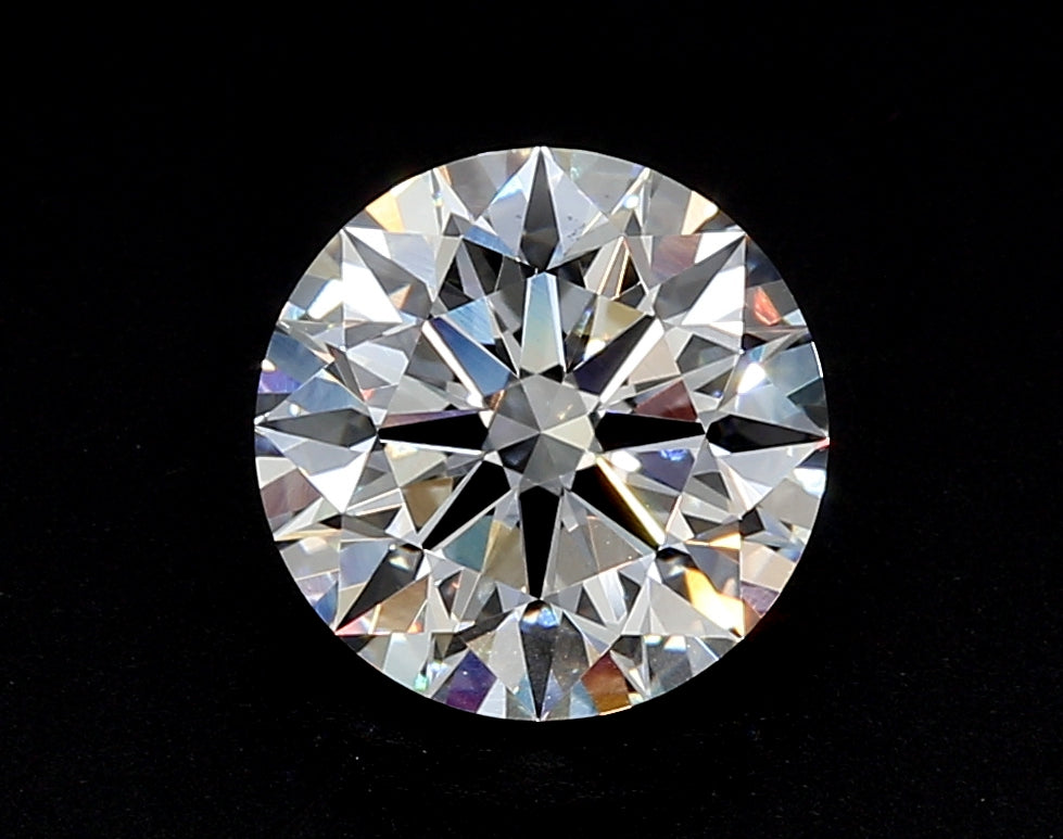 2.1 Carat Round Lab Diamond with  Cut Diamond in 14KT  view 1
