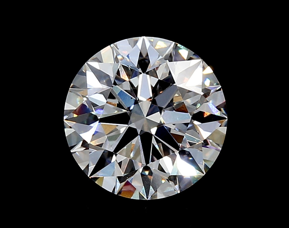2.55 Carat Round Lab Diamond with  Cut Diamond in 14KT  view 1
