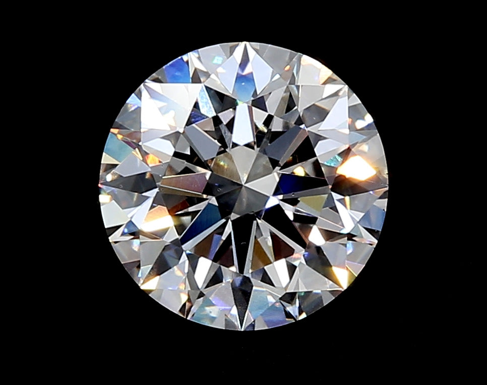 2.5 Carat Round Lab Diamond with  Cut Diamond in 14KT  view 1

