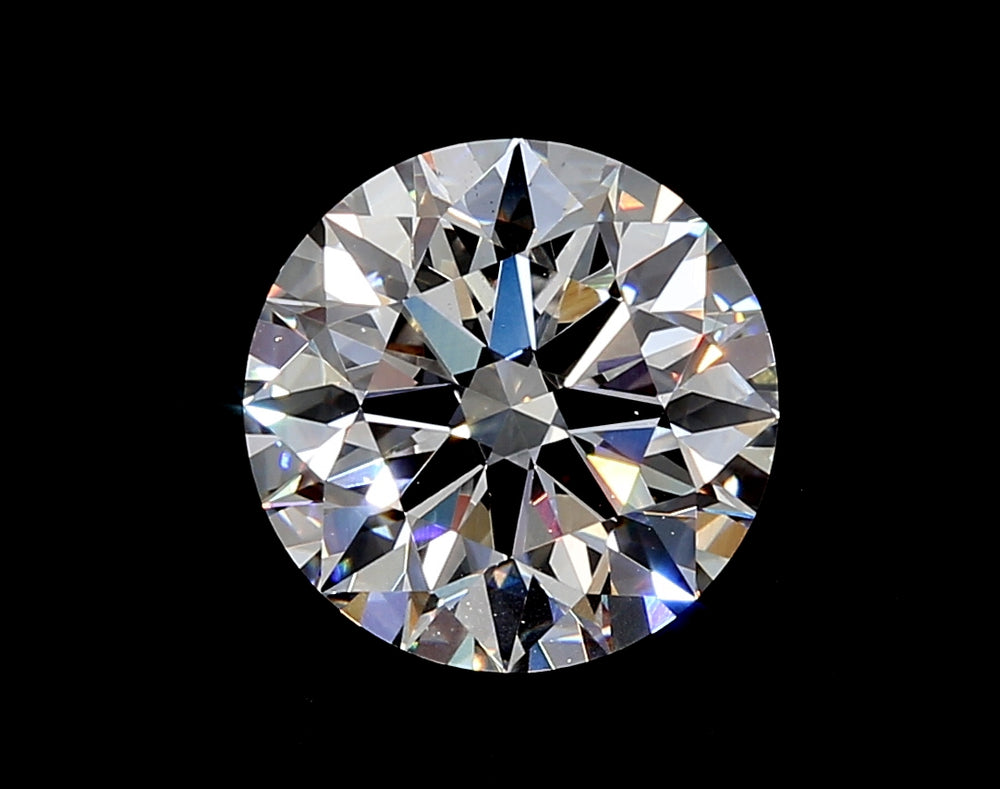 2.5 Carat Round Lab Diamond with  Cut Diamond in 14KT  view 1
