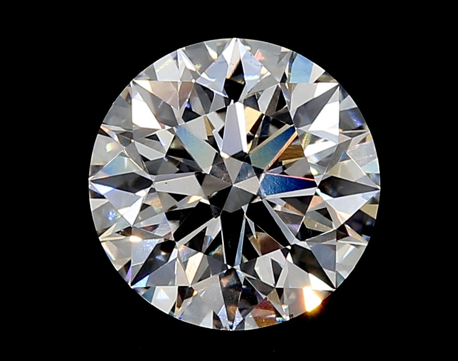 2.51 Carat Round Lab Diamond with  Cut Diamond in 14KT  view 1
