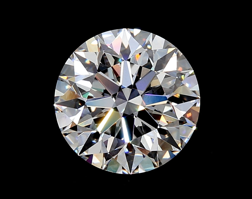 2.84 Carat Round Lab Diamond with  Cut Diamond in 14KT  view 1
