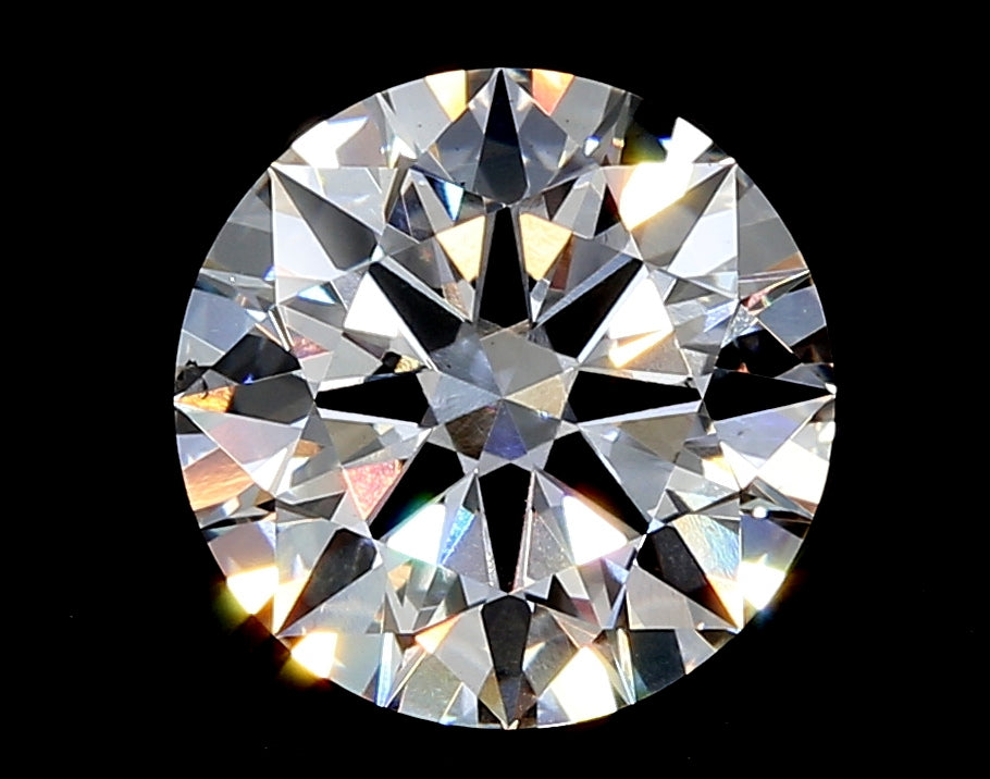 2.9 Carat Round Lab Diamond with  Cut Diamond in 14KT  view 1
