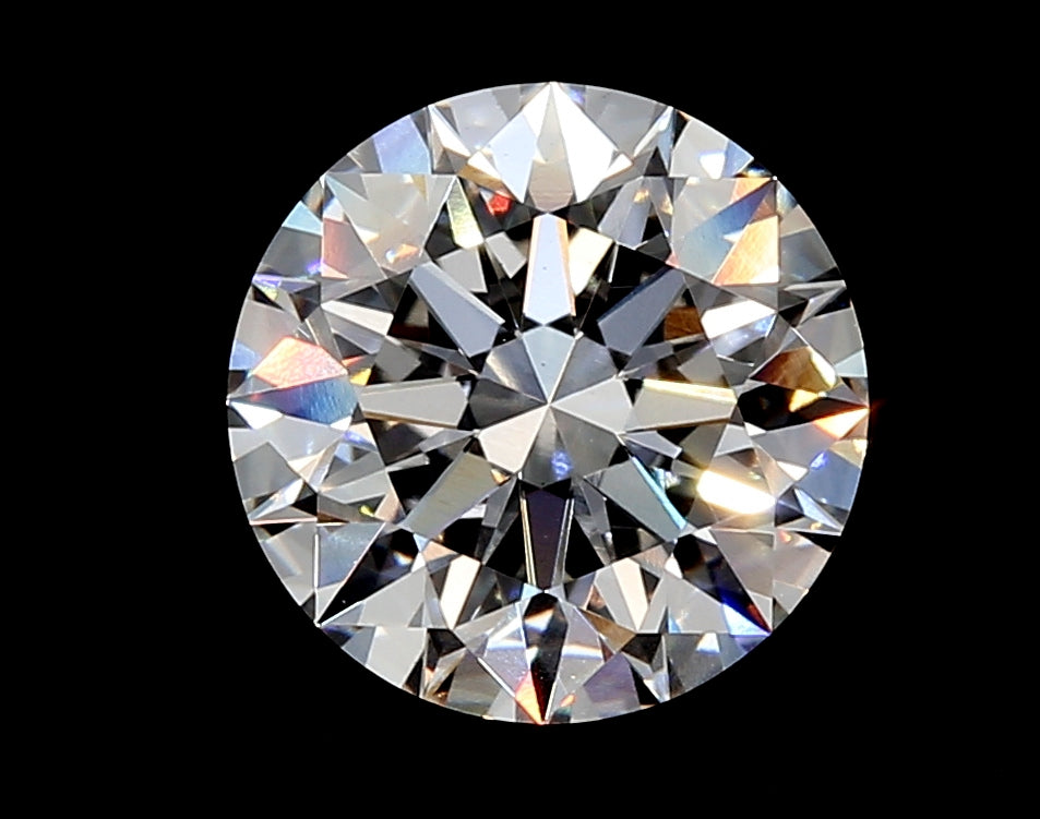 2.85 Carat Round Lab Diamond with  Cut Diamond in 14KT  view 1
