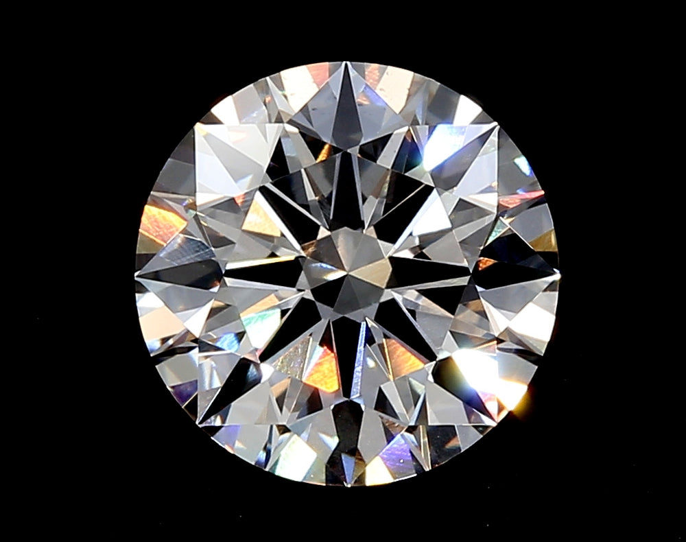 3.04 Carat Round Lab Diamond with  Cut Diamond in 14KT  view 1
