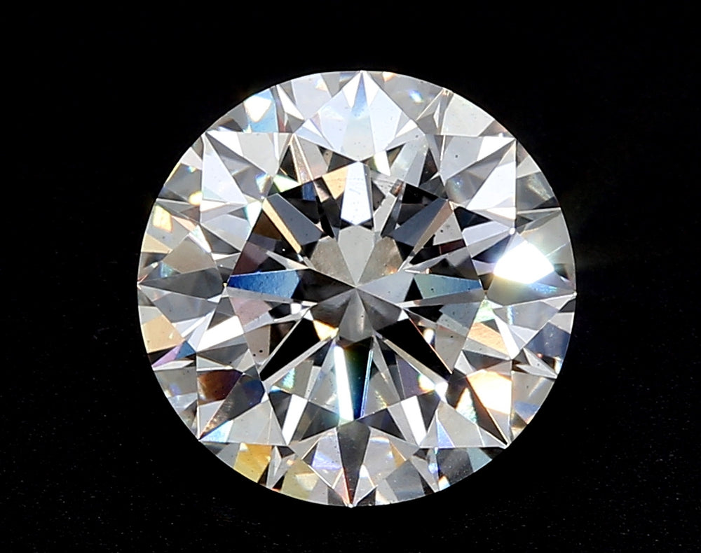 3.59 Carat Round Lab Diamond with  Cut Diamond in 14KT  view 1
