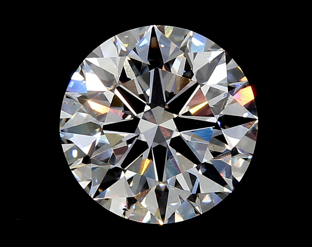 3.97 Carat Round Lab Diamond with  Cut Diamond in 14KT  view 1
