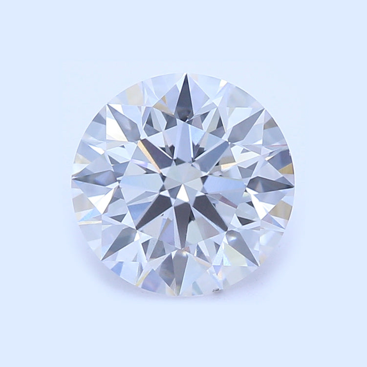 0.77 Carat Round Natural Diamond with  Cut Diamond in 14KT  view 1
