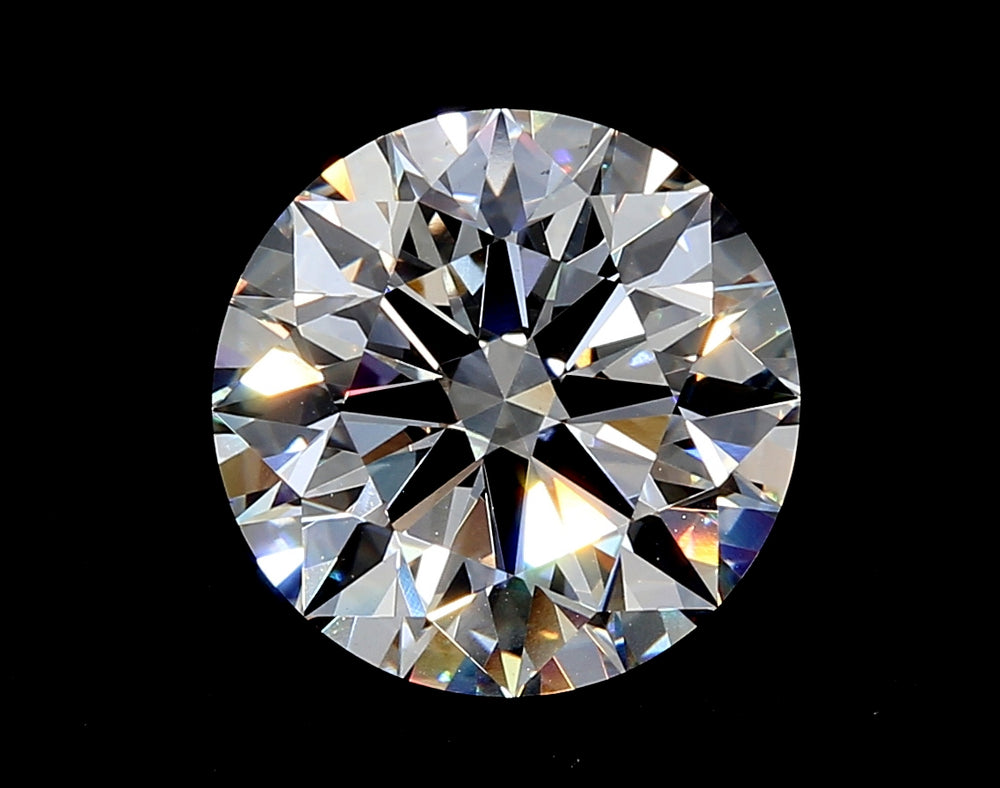 4.06 Carat Round Lab Diamond with  Cut Diamond in 14KT  view 1
