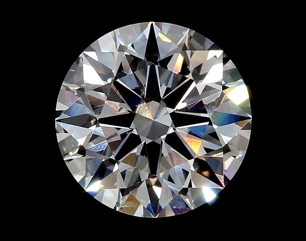 4.0 Carat Round Lab Diamond with  Cut Diamond in 14KT  view 1
