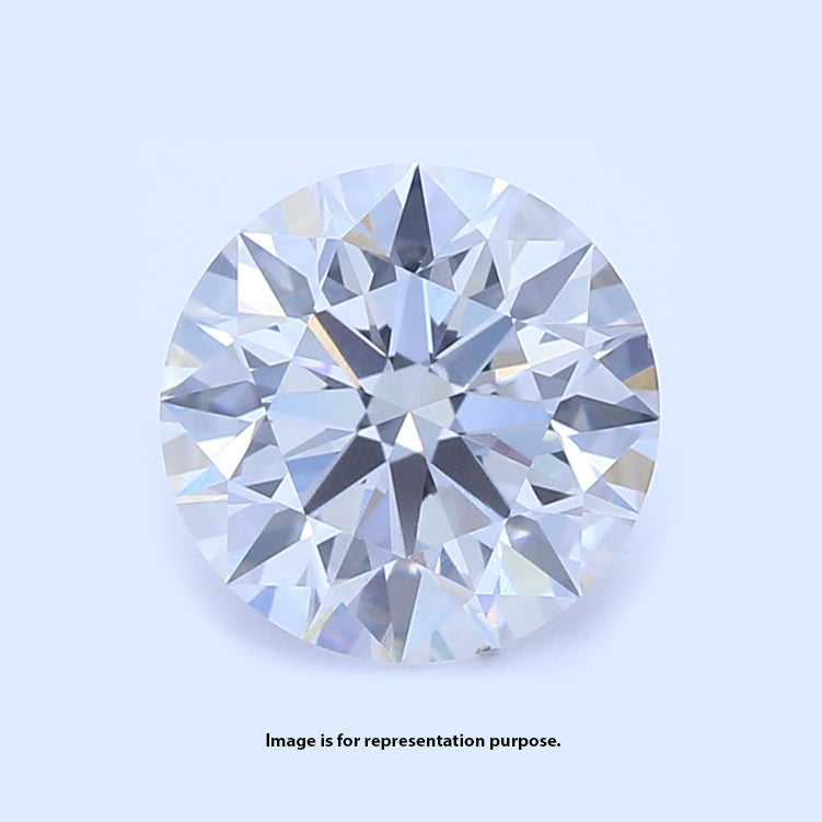 3.04 Carat Round Lab Diamond with  Cut Diamond in 14KT  view 1
