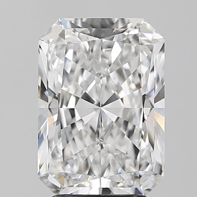 3.13 Carat Radiant Lab Diamond with  Cut Diamond in 14KT  view 1
