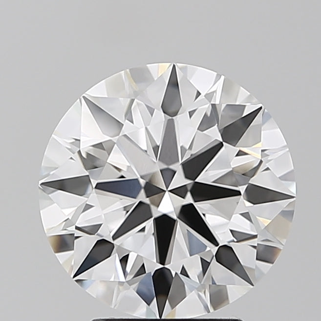 3.07 Carat Round Lab Diamond with  Cut Diamond in 14KT  view 1
