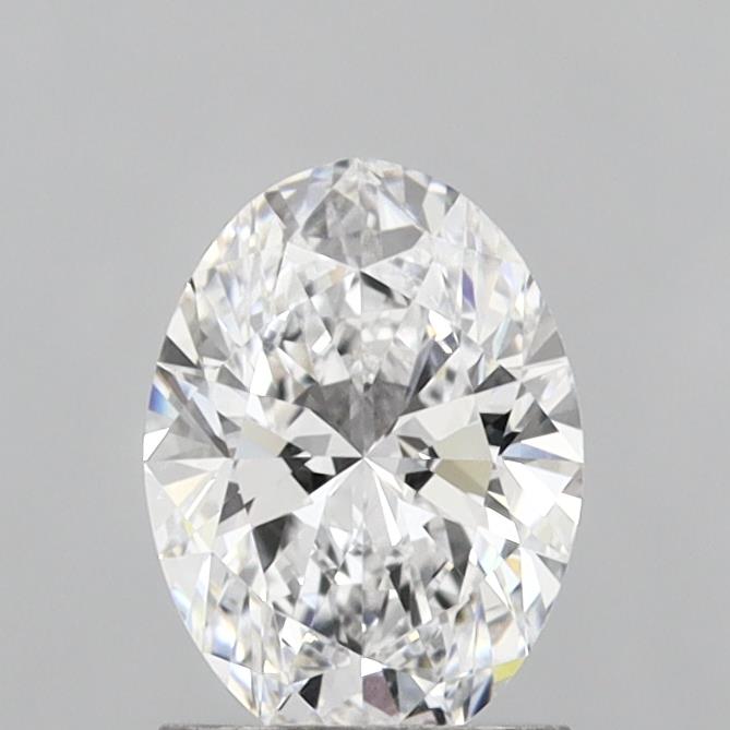 1.32 Carat Oval Lab Diamond with  Cut Diamond in 14KT  view 1
