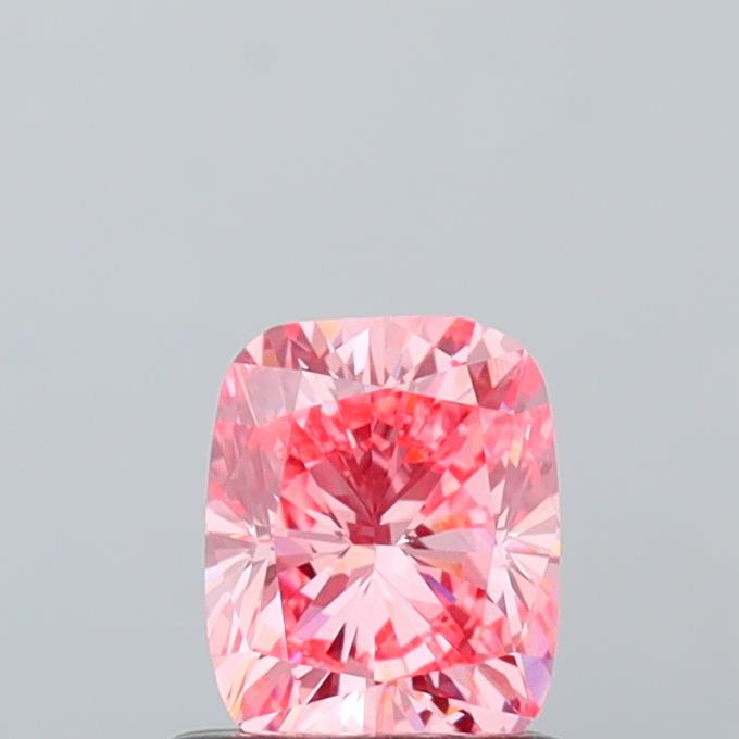 1.03 Carat Cushion Lab Diamond with  Cut Diamond in 14KT  view 1
