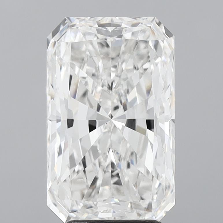 3.86 Carat Radiant Lab Diamond with  Cut Diamond in 14KT  view 1

