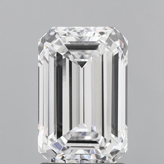 2.16 Carat Emerald Lab Diamond with  Cut Diamond in 14KT  view 1
