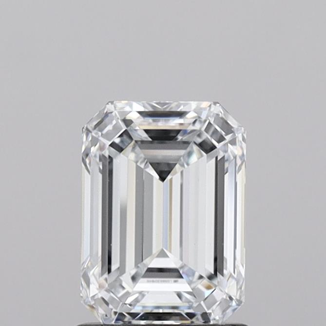 1.52 Carat Emerald Lab Diamond with  Cut Diamond in 14KT  view 1
