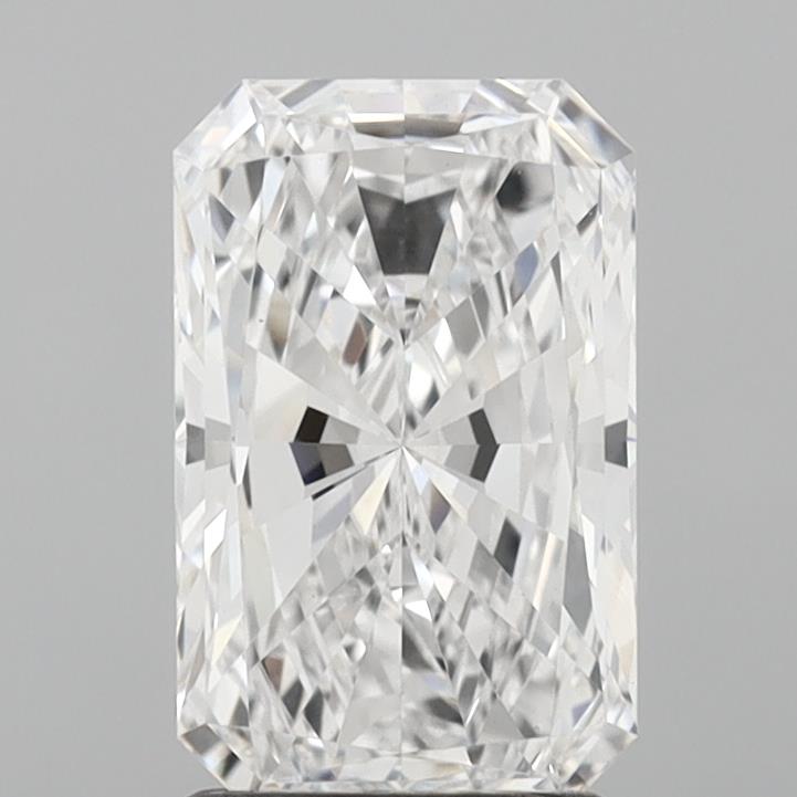 1.8 Carat Radiant Lab Diamond with  Cut Diamond in 14KT  view 1
