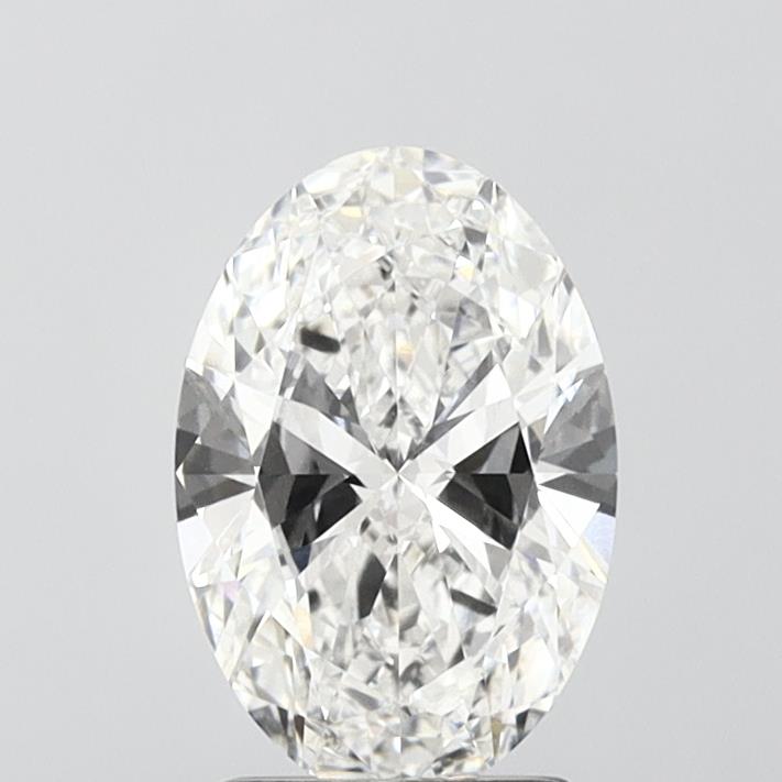 2.14 Carat Oval Lab Diamond with  Cut Diamond in 14KT  view 1
